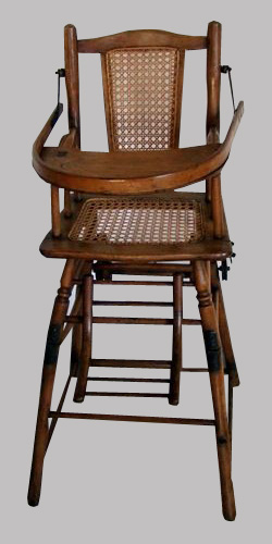Petite chaise d'enfant en bois courbet Baumann 1920s - Le Grenier