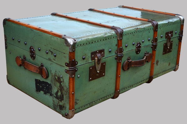 Malle de voyage ancienne rénovée - Ma valise en carton