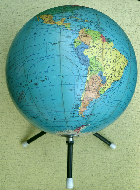 Globe terrestre Taride 1963